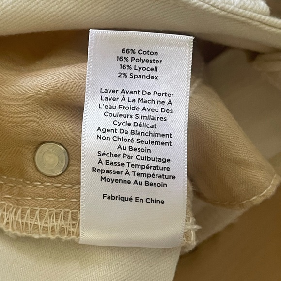 EUC Talbots Women's Slim Ankle Jeans size 2 - Sits At Waist in Natural White - Picture 10 of 11